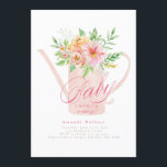 April Blume Watering Can Baby Dusche Einladung<br><div class="desc">April Blume Watering Can Baby Dusche Einladung</div>