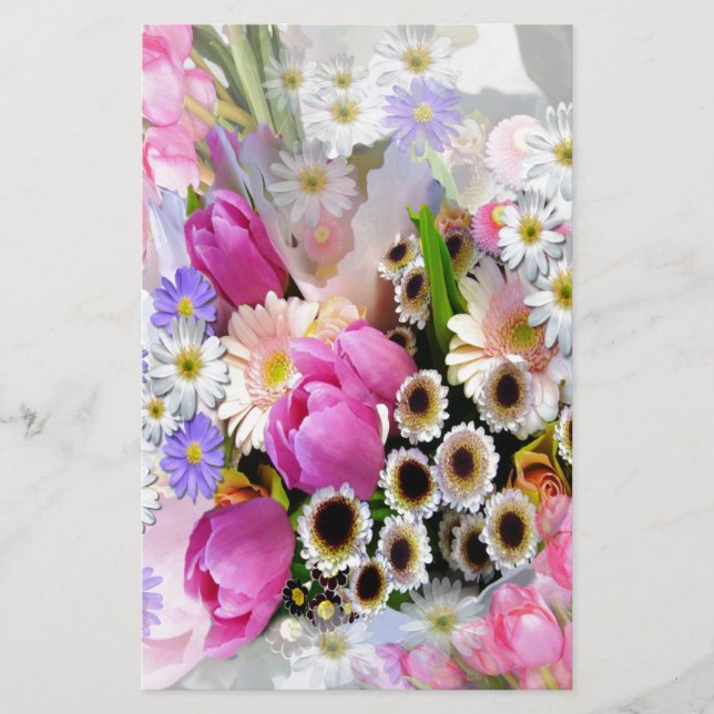 April Bouquet Briefpapier (Vorderseite)