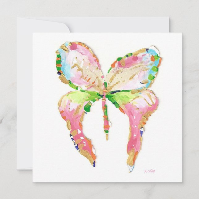 April Butterfly Geburtserklärung Ankündigung (Vorderseite)