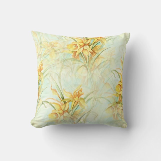 April Daffodils Kissen (Vorderseite)