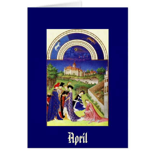 April - die Tres Riches Heures du Duc De-Beere (Vorne)