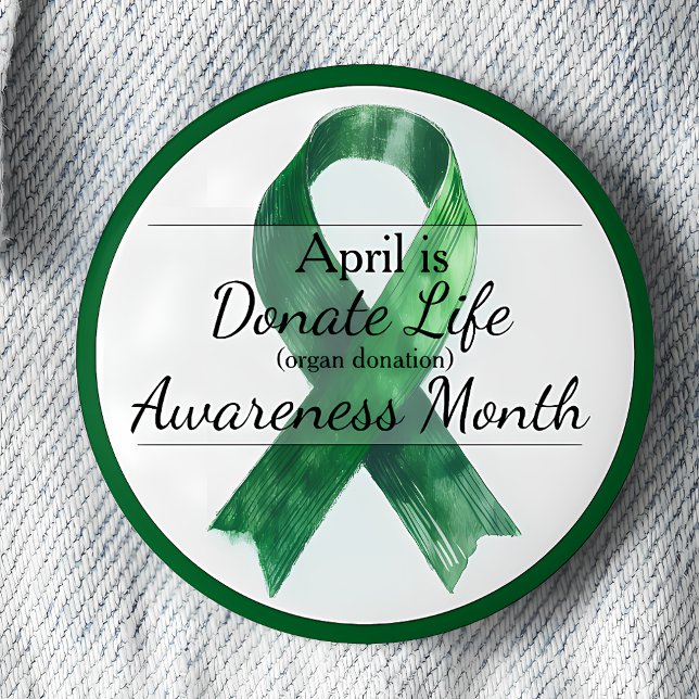 April Donate Life Organ Donation Awareness Month Button (Von Creator hochgeladen)