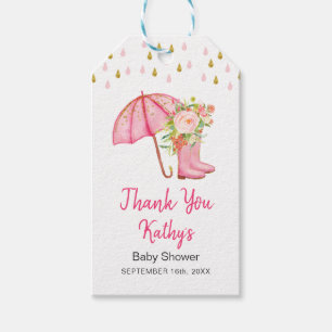 April Duschen bringen Mai Blume Danke Tag Geschenkanhänger