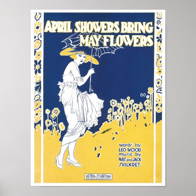 April Duschen bringen Mai Blume Songbook Cover Poster (Vorne)