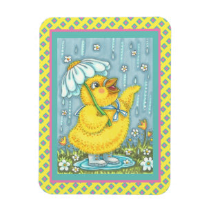 APRIL-DUSCHEN KÖNNEN BLUME, FRÜHSTÜCK-MAGNET MAGNET