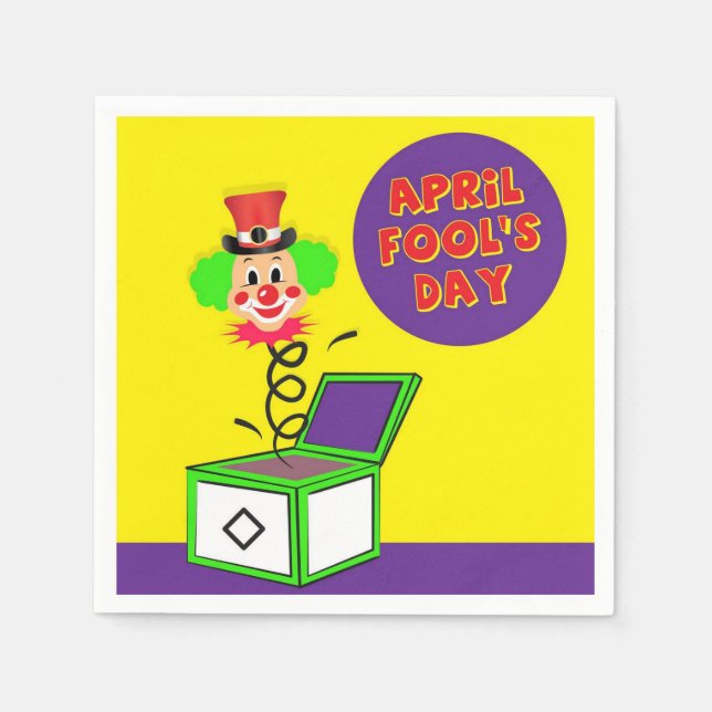 April Fools Paper Napkins Serviette (Vorderseite)