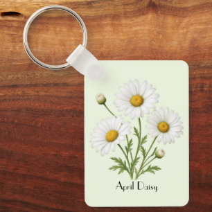 April Gänseblümchen Schlüsselanhänger