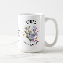 APRIL Geburtsmonat Blume Christlicher Individuelle