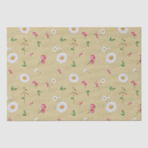 April Geburtsmonat Blume Daisy Sweet Pea Seidenpapier