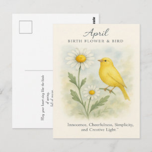 April Geburtstag Bibelvers Kreuz und Auferstehung  Postkarte