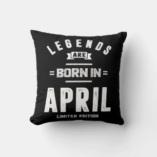 April Geburtstagsgeschenke Legenden sind im April Kissen