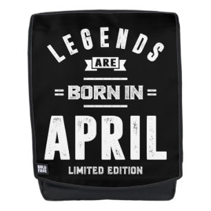 April Geburtstagsgeschenke Legenden sind im April Rucksack
