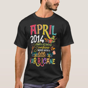 April Girls 2014 Sonntag 7. Geburtstag 7 Jahre alt T-Shirt