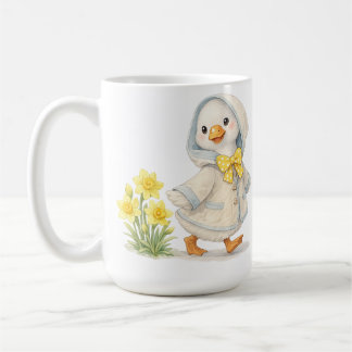 April Goose daffodils cute valentine illustration Kaffeetasse