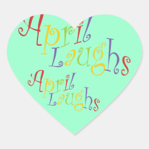 April - Herz-Aufkleber