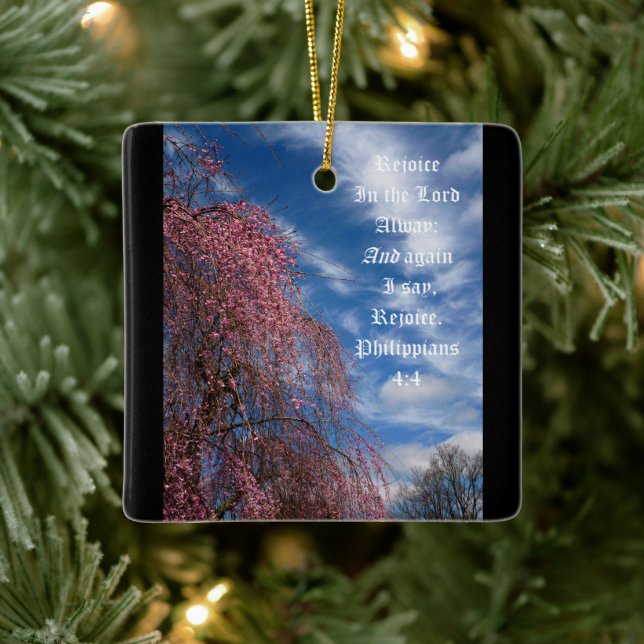 April Himmel mit den Philippinen 4:4 Keramikornament (Baum)