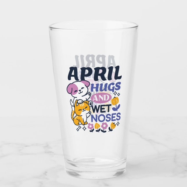 April Hugs und Nassnasen - Niedliche Hunde und Kat Glas (Vorderseite)