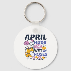 April Hugs und Nassnasen - Niedliche Hunde und Kat Schlüsselanhänger
