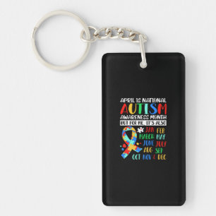 April is National Autism Awareness Month Schlüsselanhänger