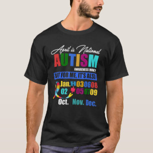 April ist Autistischer Monat des nationalen Autism T-Shirt