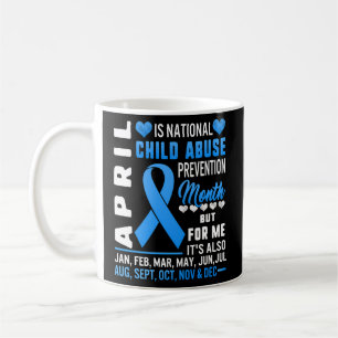 April ist der Monat Awa zur Verhütung von Kindesmi Kaffeetasse