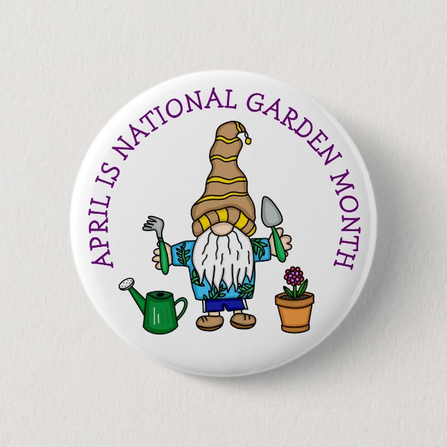 April ist der Monat des Nationalgartens Button (Vorderseite)