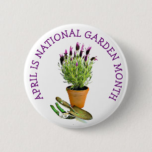 April ist der Monat des Nationalgartens Button