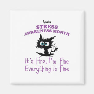 April ist National Stress Awareness Montag Mental  Magnet