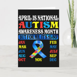 April ist Nationaler Monat der Autismus-Bewusstsei Karte