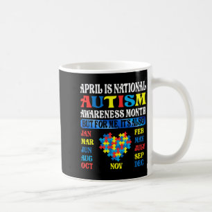 April ist Nationaler Monat des Autismus-Bewusstsei Kaffeetasse