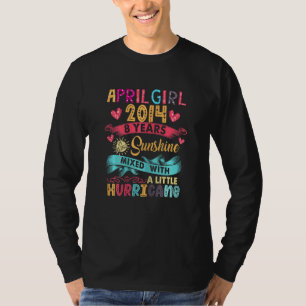 April Mädchen 2014 8 Jahre alt 8 Sonnenschein Gebu T-Shirt