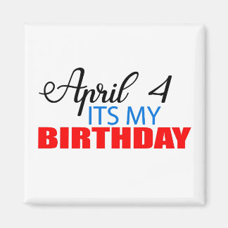 April mein Geburtstag Magnet