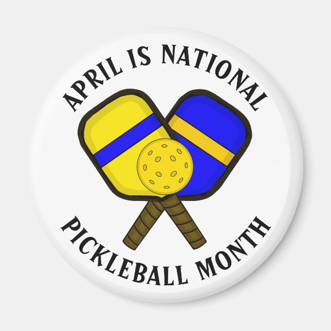 April: National Pickleball Montag Magnet (Vorne)