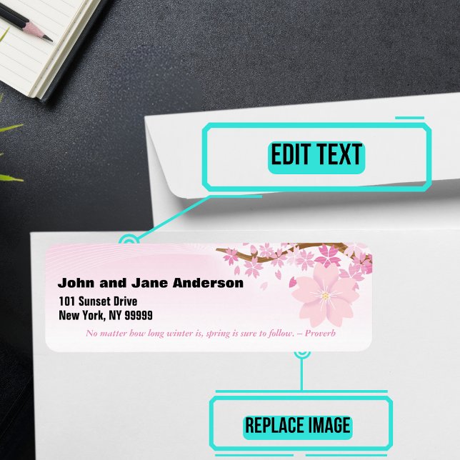 April - Personalisierte Adresse (Please enjoy our mailing labels. There is one for every month.)