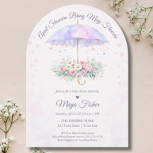 April-Schauer bringen Mai-Blumen Baby Shower