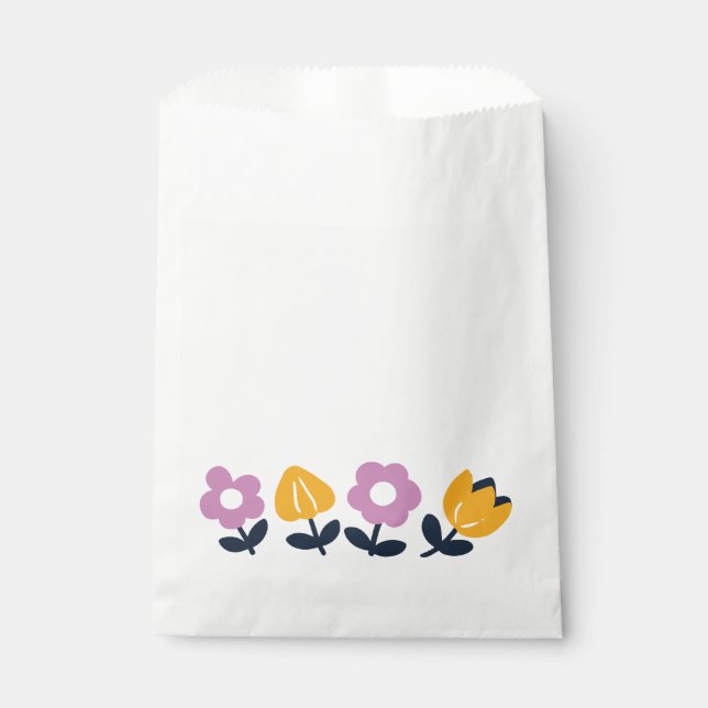 April - Schläge und Nassnasen - Blumenstrauß Geschenktütchen (Vorderseite)