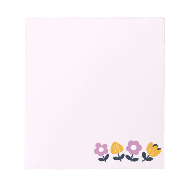 April - Schläge und Nassnasen - Blumenstrauß Notizblock (Vorderseite)