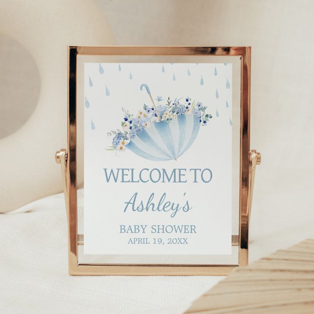 April Shower Bring May Flowers Shower Welcome Sign Poster (Von Creator hochgeladen)