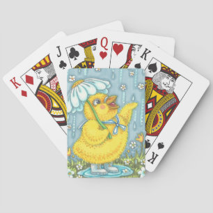 APRIL SHOWERS CHICK PLAYCARDS Poker Spielkarten