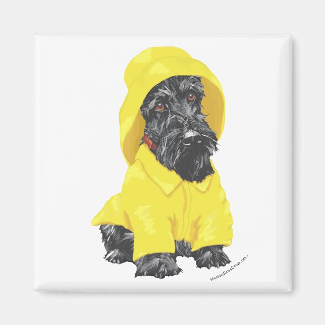 April Showers Scottish Terrier Magnet (Vorne)
