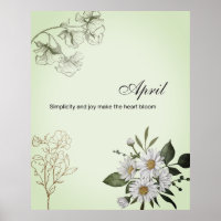 April Simple Joy Floral Print
