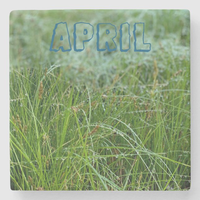 April Steinuntersetzer (Vorderseite)