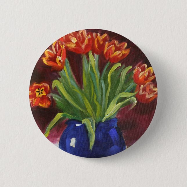 "April-Tulpen " Button (Vorderseite)
