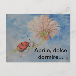 Aprile Postkarte