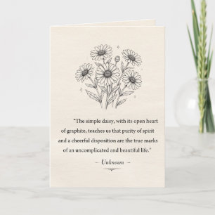 Aprils Daisy Karte