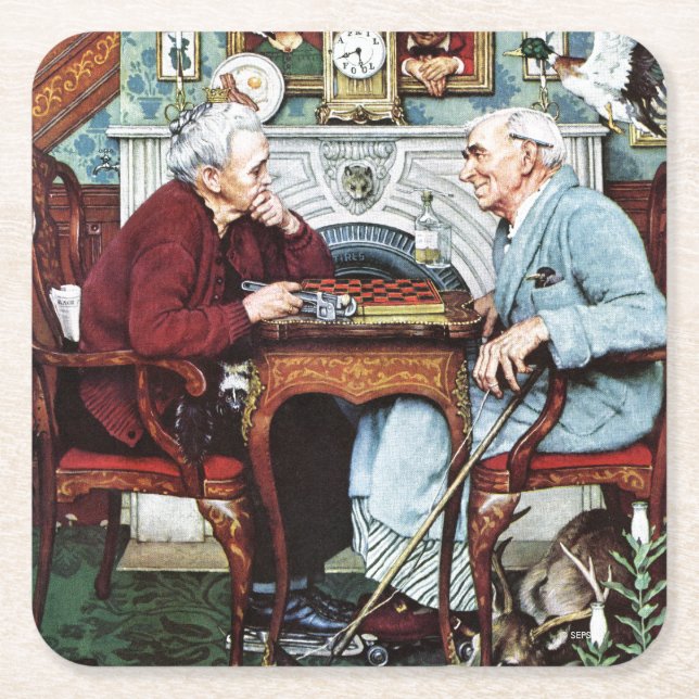 Aprilscherz, 1943 rechteckiger pappuntersetzer (Vorderseite)