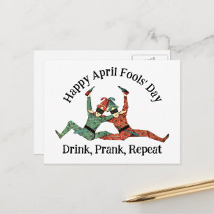 Aprilscherz Postkarte