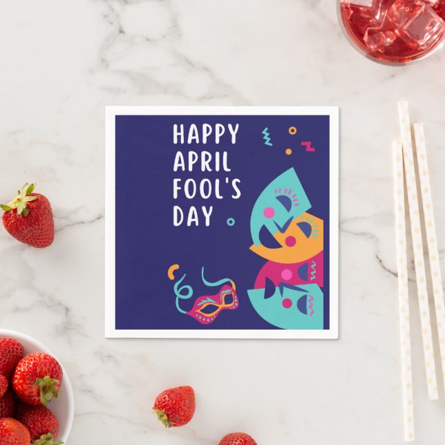 Aprilscherz Serviette (Beispiel)