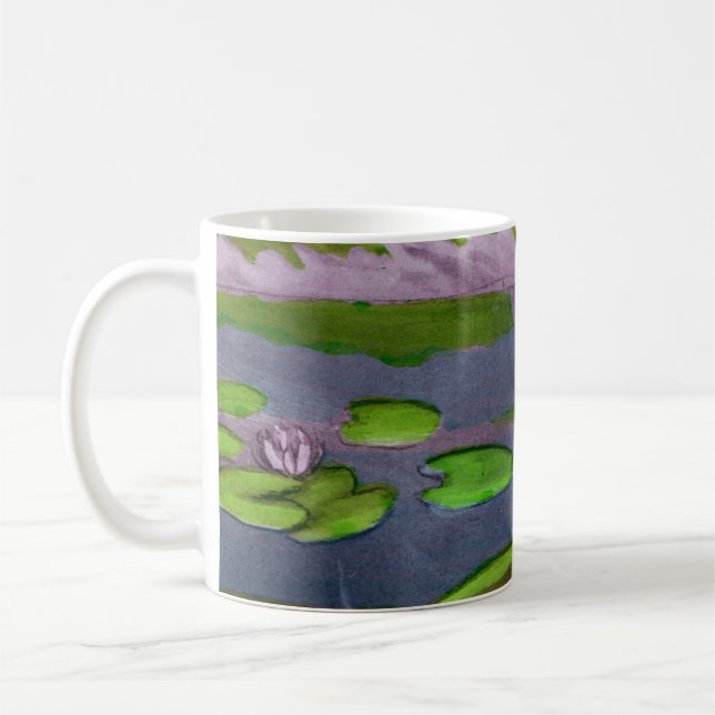 Aprilscherz Vintage französische Postkarte Kaffeetasse (Links)