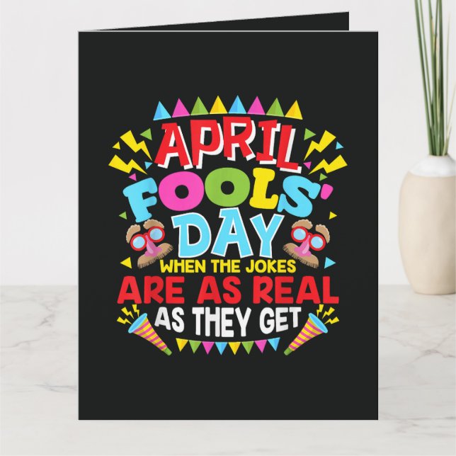 Aprilscherztag Dankeskarte (Vorderseite)